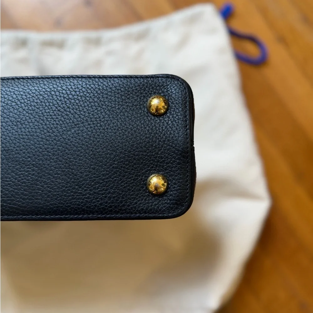 Louis Vuitton Taurillon Embellished Flower Crown Capucines MM Bag
